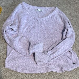 Hollister Soft Lilac V-Neck Sweater